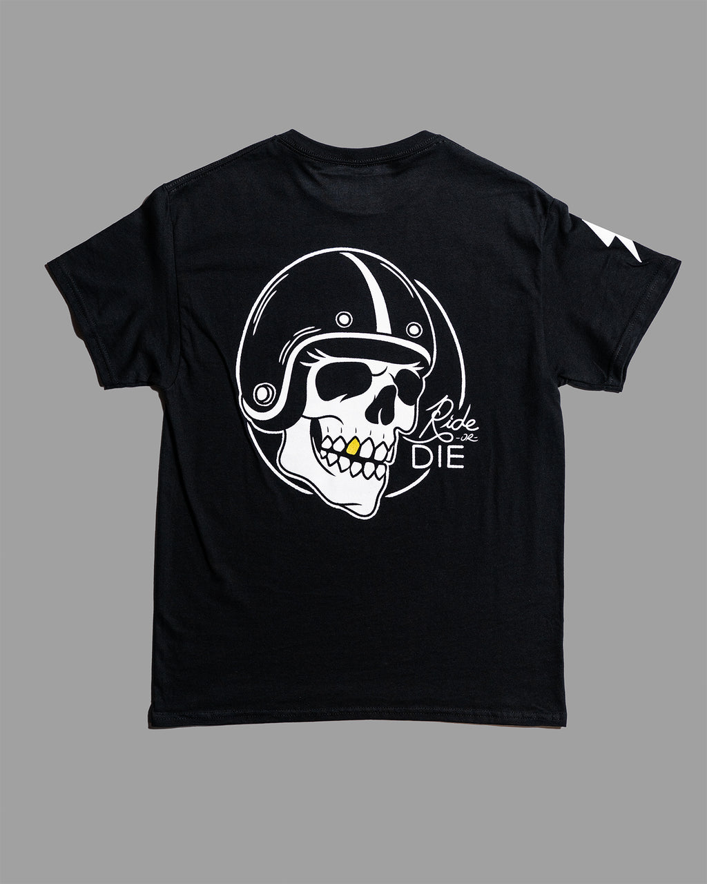 Grit+Grvl "Ride or Die" skull tee