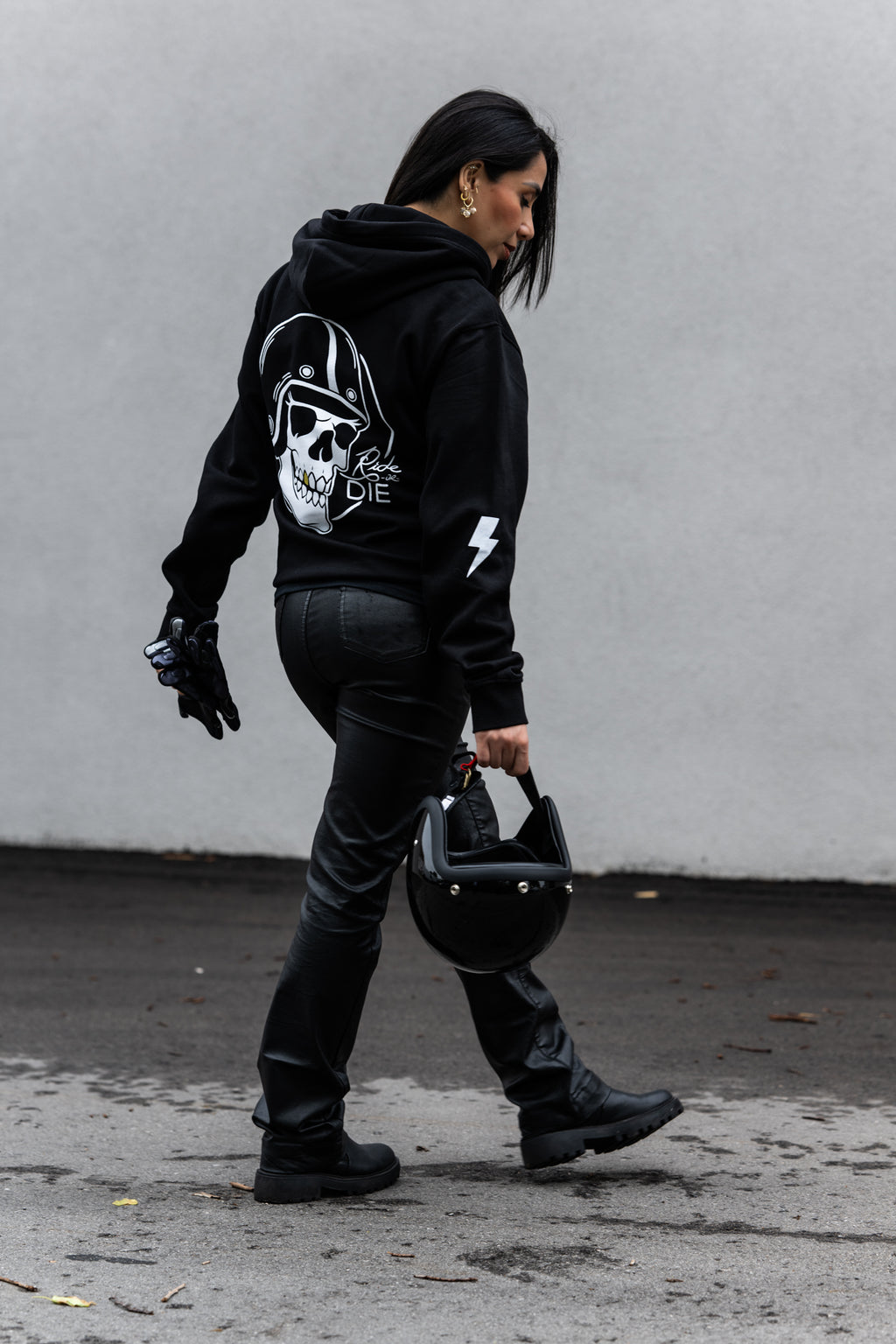 PRE ORDER: Grit+Grvl "Ride or Die" skull hoodie