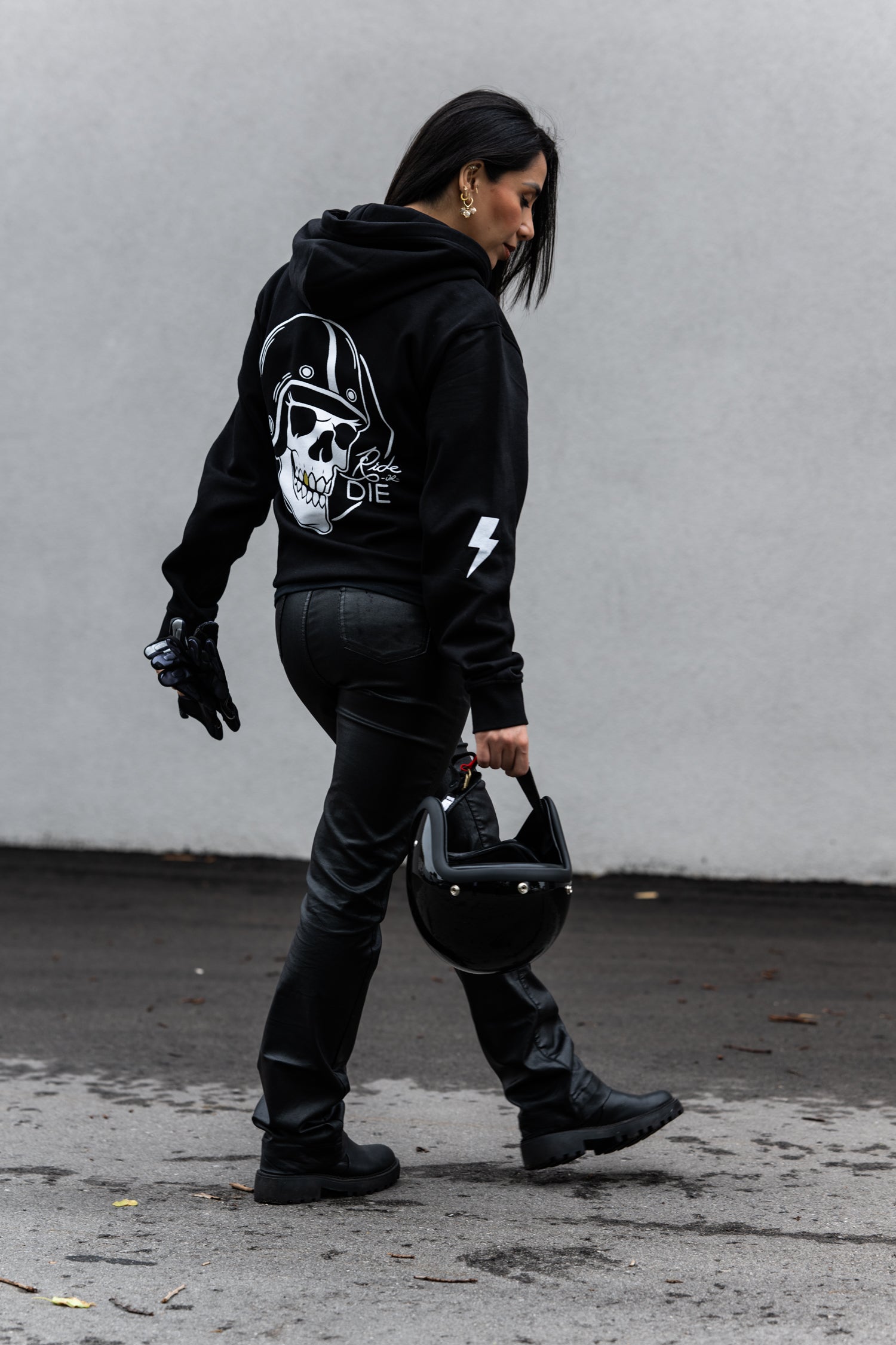 PRE ORDER: Grit+Grvl "Ride or Die" skull hoodie