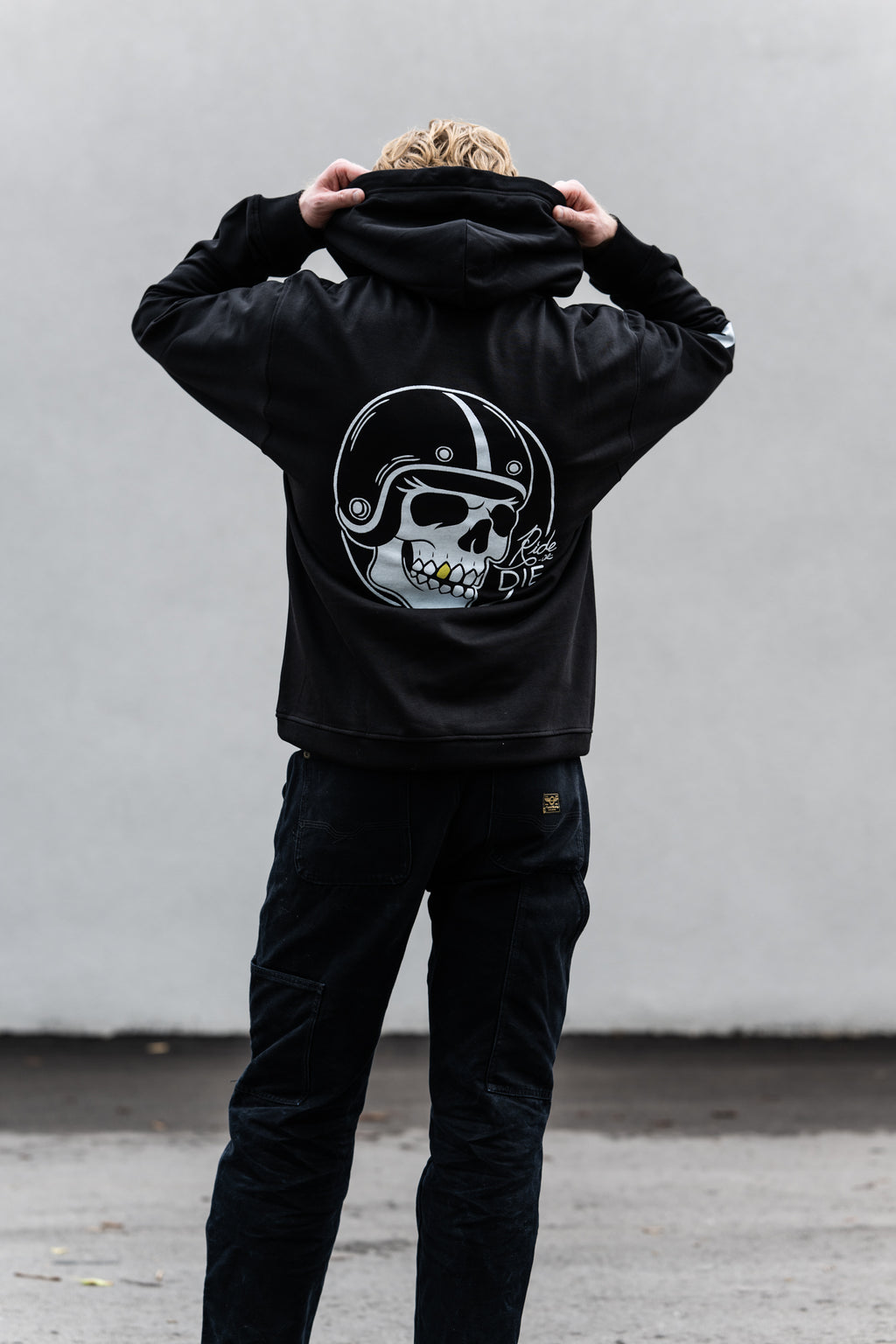 PRE ORDER: Grit+Grvl "Ride or Die" skull hoodie