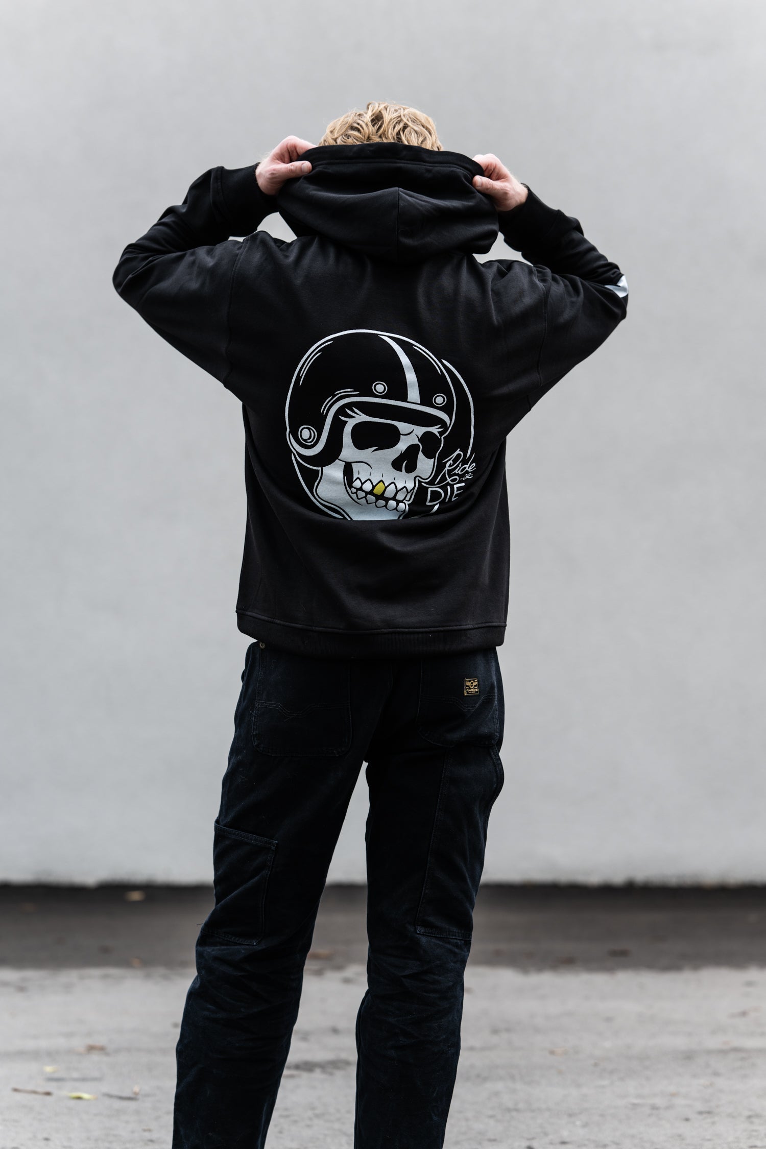 PRE ORDER: Grit+Grvl "Ride or Die" skull hoodie